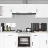 vidaXL Kuchynsk&yacute; backsplash 2 pcs Tmavo &scaron;ed&aacute; 110 x 40 cm tvrden&eacute; sklo