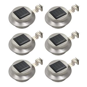 vidaXL Vonkaj&scaron;ie sol&aacute;rne svietidl&aacute; 6 ks biele 12 cm LED okr&uacute;hle