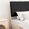 vidaXL Čal&uacute;nen&eacute; čelo postele Čierna 80 cm Mas&iacute;vne borovicov&eacute; drevo