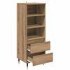 vidaXL Highboard Remeseln&yacute; dub 40 x 36 x 110 cm Kompozitn&eacute; drevo