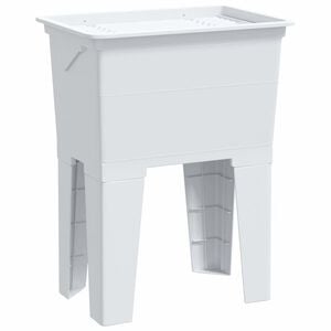 vidaXL Vaňa na pranie biela 59x41x75 cm živica