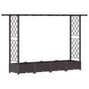 vidaXL Vyv&yacute;&scaron;en&yacute; z&aacute;hon s mriežkou a strechou Hned&aacute; 203 x 40 x 121 cm PP