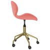 335034 vidaXL Swivel Dining Chairs 2 pcs Pink Velvet