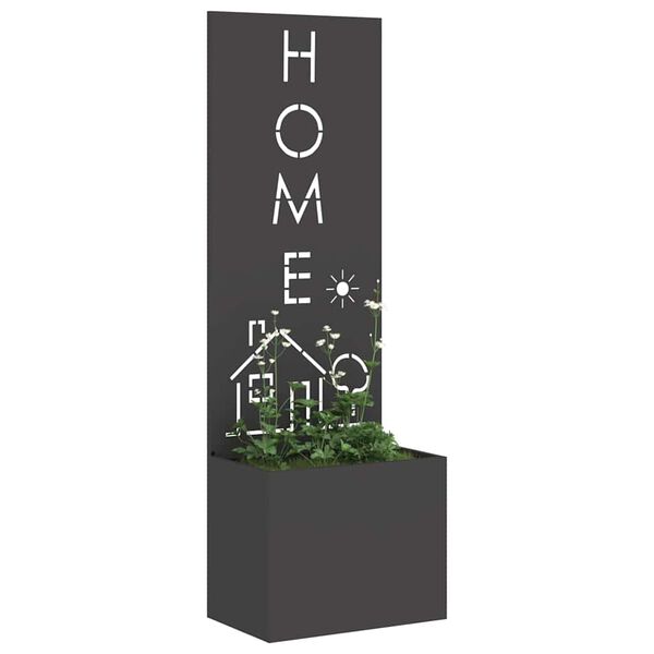 vidaXL Z&aacute;hradn&aacute; clona na s&uacute;kromie Rezac&iacute; Čierna 50 x 140 cm