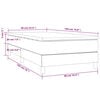 vidaXL Posteľný rám boxspring s matracom čierny 90x190 cm zamat