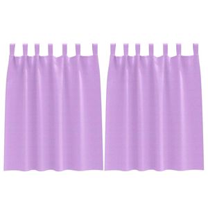 vidaXL Z&aacute;clony na zatemnenie s kr&uacute;žkami 2 pcs Fialov&aacute; 140 x 140 cm