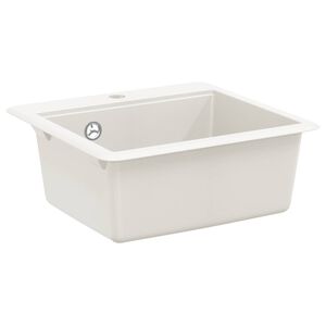 vidaXL Drez 80% Kv&aacute;rc a 20% Živica 470 x 440 mm Biela