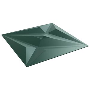 vidaXL N&aacute;stenn&eacute; panely 24 ks 50 x 50 cm Star Zelen&yacute; XPS Pena