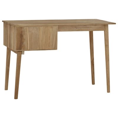 vidaXL Stôl s 2 zásuvkami 110x52x75 cm masívne tíkové drevo