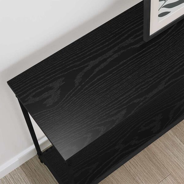 vidaXL Konzolov&yacute; st&ocirc;l Čierny dub 101 x 30.5 x 75 cm Kompozitn&eacute; drevo