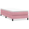 vidaXL Box Spring Posteľ bez matraca Ružov&aacute; 100x220 cm Zamat