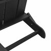 vidaXL Skladacia Adirondack kreslo Čierna 80,5 x 74,5 x 92 cm HDPE
