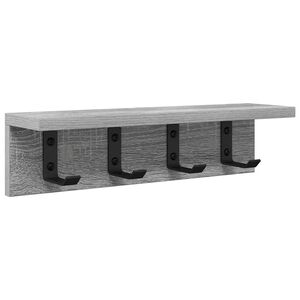 vidaXL Ve&scaron;iak na stenu N&aacute;stenn&aacute; mont&aacute;ž Siv&yacute; Sonoma 40 x 10,5 x 10,5 cm