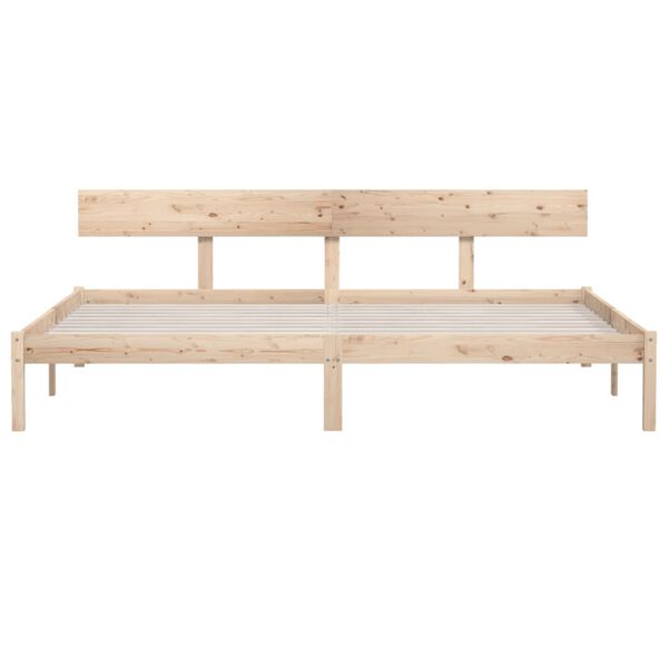 vidaXL Posteľný rám, borovicový masív 180x200 cm, Super King