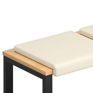 vidaXL Vank&uacute;&scaron; na lavičku 2 ks Text&uacute;rovan&aacute; zamat Kr&eacute;mov&aacute; Hĺbka 35 cm