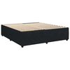 vidaXL Posteľn&yacute; r&aacute;m boxspring s matracom čierny 200x200 cm zamat