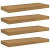 vidaXL Stenn&aacute; polica 4 ks B&eacute;žov&aacute; 60 x 23,5 x 3,8 cm Kompozitn&eacute; drevo