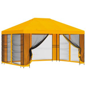 vidaXL Z&aacute;hradn&yacute; alt&aacute;nok so bočn&yacute;mi stenami 4 &times; 3 m Žlt&aacute;