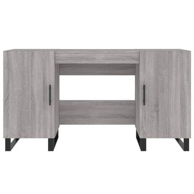 vidaXL Stôl sivý dub sonoma 140x50x75 cm kompozitné drevo