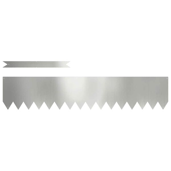 vidaXL Obrubn&iacute;k tr&aacute;vnika 30 pcs Strieborn&aacute; 100 x 0.05 x 20 cm