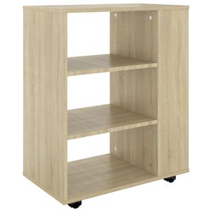 vidaXL Rolovacia skrinka sonoma dub 60x35x75 cm kompozitn&eacute; drevo