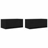 vidaXL TV stol&iacute;ky 2 ks dub čierne 60x31x25,5 cm kompozitn&eacute; drevo