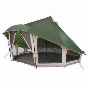 vidaXL Tipi stan so strechou Zelen&aacute; 508 x 470 x 300 cm taft
