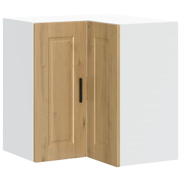 vidaXL Kuchynská nástenná rohová skrinka Porto, kompozitné drevo