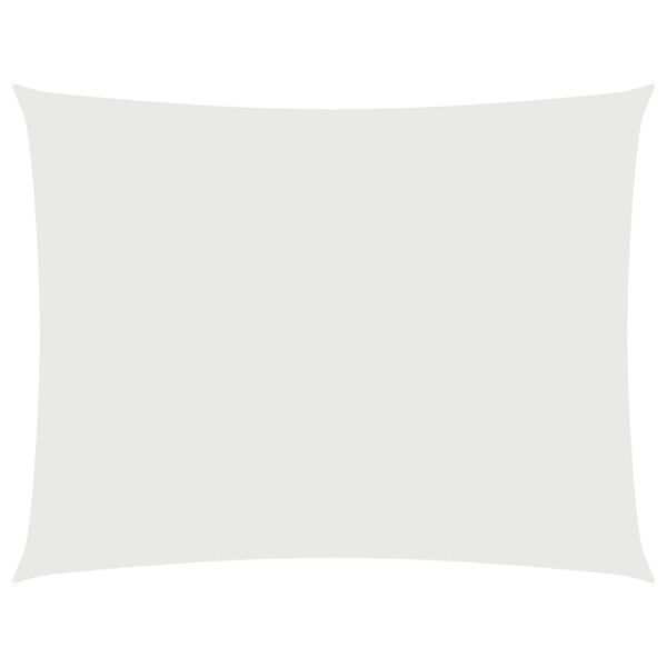 vidaXL Tieniaca plachta, oxford, obdĺžniková 3,5x5 m, biela