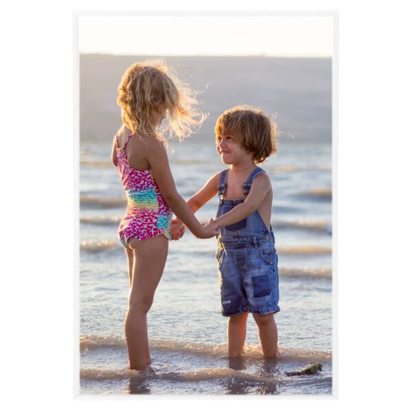 vidaXL Fotorámiky na stenu alebo stôl 3 ks biela 21x29,7 cm MDF