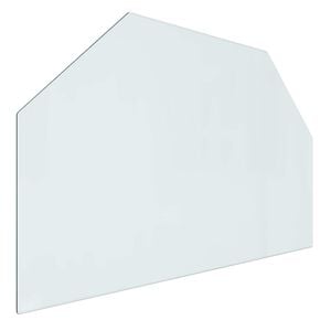 vidaXL Sklenen&aacute; doska krbu Priehľadn&aacute; 80 x 50 cm Sklo