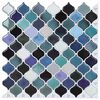 vidaXL Dlažba Lanturn 20 pcs Modrozelen&aacute; 27 x 27 cm Polyuret&aacute;n a PET