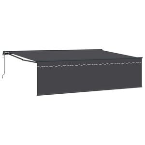 vidaXL Sklopn&aacute; mark&iacute;za Antracit 500 &times; 300 cm Polyester a hlin&iacute;k