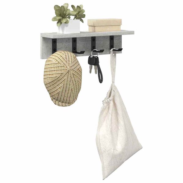 vidaXL Ve&scaron;iak na stenu N&aacute;stenn&yacute; Bet&oacute;nov&aacute; &scaron;ed&aacute; 40 x 10,5 x 10,5 cm