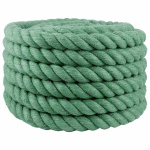 vidaXL Jutov&eacute; lano 60 mm Zelen&aacute; 100% Tossa juta
