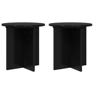 vidaXL Stojan na rastliny 2 pcs Čierna 40 x 40 x 40 cm