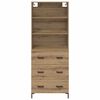 vidaXL Highboard Remeseln&yacute; dub 69,5 x 34 x 180 cm Kompozitn&eacute; drevo