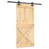 vidaXL Posuvn&eacute; dvere 95 x 210 cm Mas&iacute;vne borovicov&eacute; drevo (neupraven&eacute;)