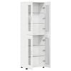 vidaXL Highboard FLORIN Biela 60 x 35 x 182 cm Kompozitn&eacute; drevo