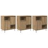 vidaXL Serv&iacute;rovacia skriňa 3 pcs Remeseln&yacute; dub 60 x 35 x 70 cm