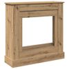 vidaXL Obloženie krbu dub artisan 90x30x90 cm kompozitn&eacute; drevo