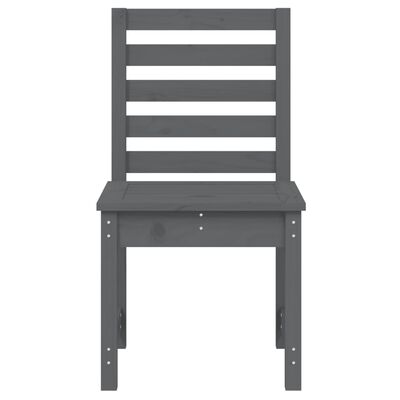 vidaXL Záhradné stoličky 2 ks sivé 50x48x91,5 cm borovicový masív