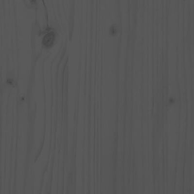 vidaXL Posteľný rám sivý 75x190 cm malé jednolôžko masívne drevo