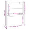 vidaXL Čelo postele 80,5x4x100 cm masívna borovica