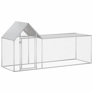 vidaXL Kur&iacute;n 3x1x1,5 m, pozinkovan&aacute; oceľ