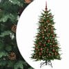 vidaXL Umel&yacute; Skl&aacute;pac&iacute; Vianočn&yacute; Stromček 150 cm 150 LED Tepl&aacute; biela