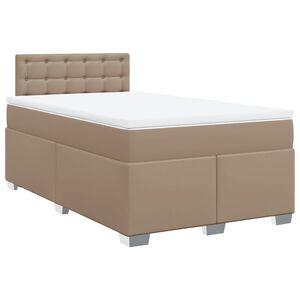 vidaXL Boxspring posteľ s matracom kapuč&iacute;nov&aacute; 140x190 cm umel&aacute; koža