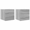 vidaXL N&aacute;stenn&eacute; TV skrinky 2 ks siv&eacute; sonoma 30,5x30x30 cm