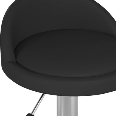 vidaXL Masážna stolička čierna umelá koža