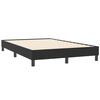 vidaXL Posteľn&yacute; r&aacute;m boxspring s matracom čierny 120x210 cm zamat
